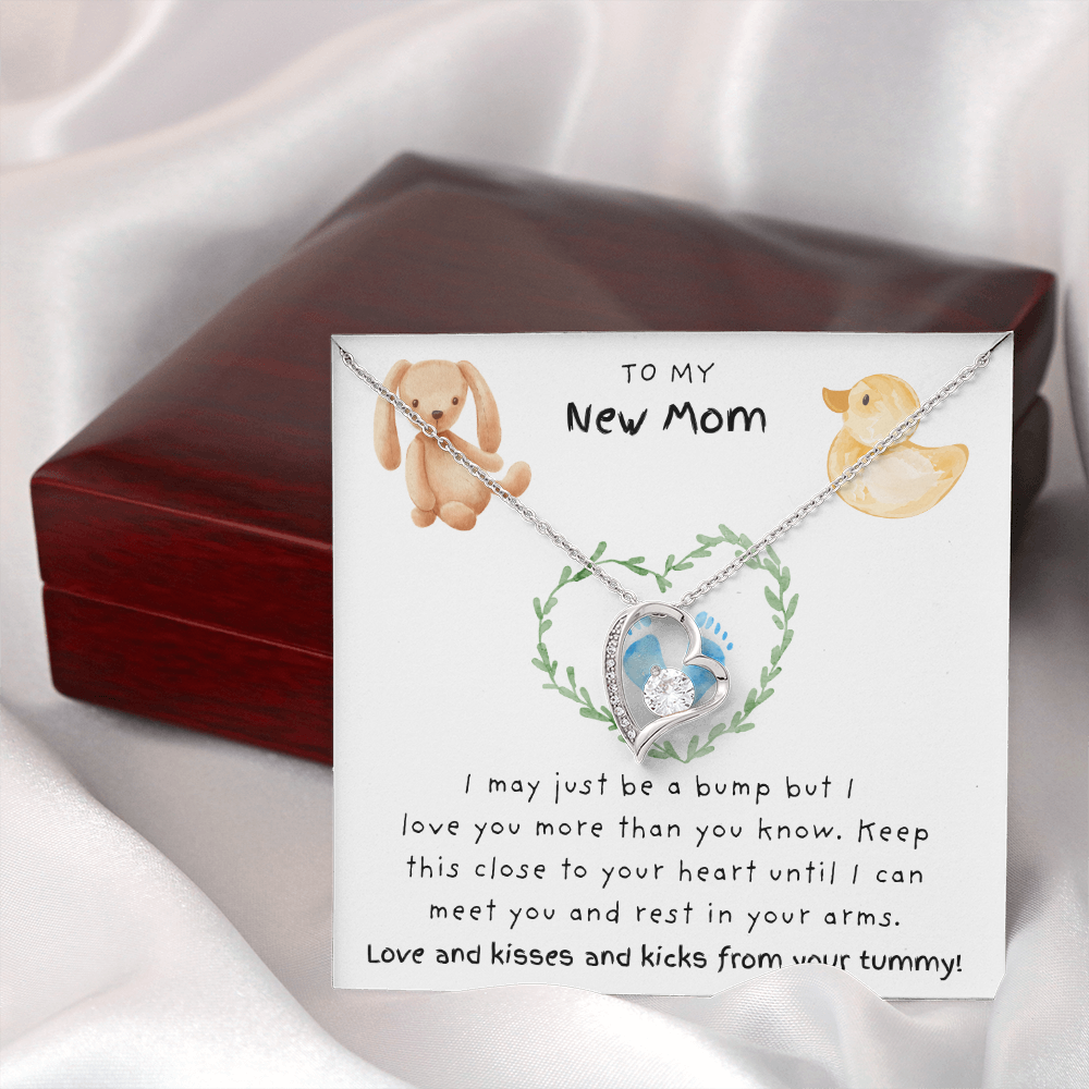 To My New Mom Blue | Forever Love Necklace