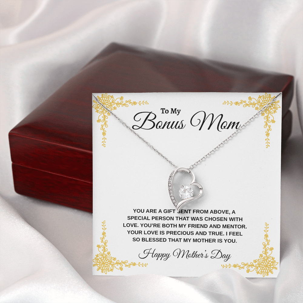 Bonus Mom Happy Mother's Day | Forever Love Necklace