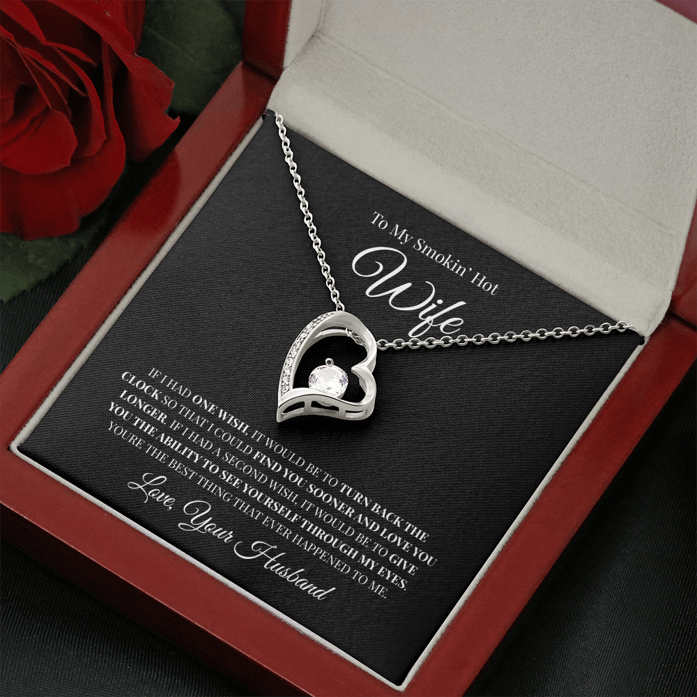 To My Smokin' Hot Wife | Forever Love Necklace