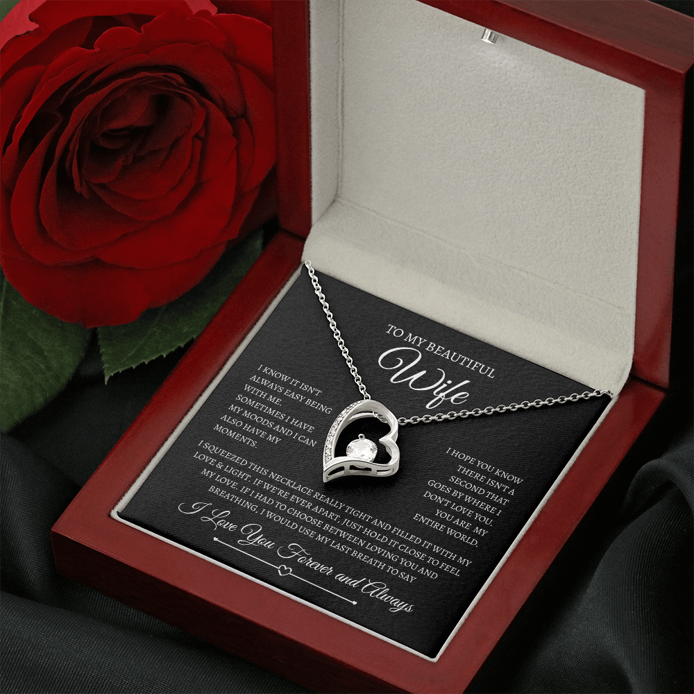 To My Beautiful Wife | Forever Love Necklace
