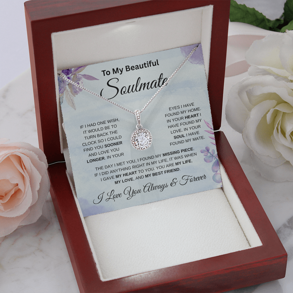 To My Beautiful Soulmate Blue | Eternal Hope Necklace