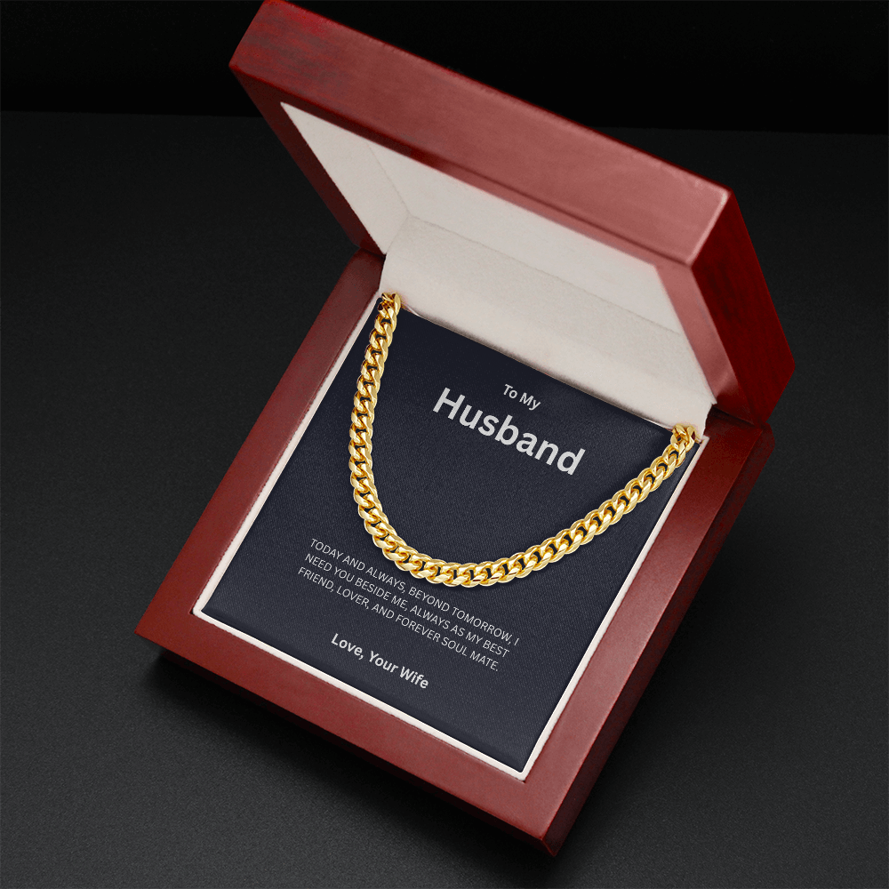 To My Husband | Cuban Link Chain