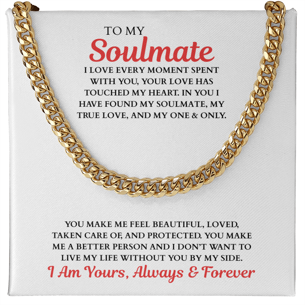 TO MY Soulmate | Cuban Link Chain