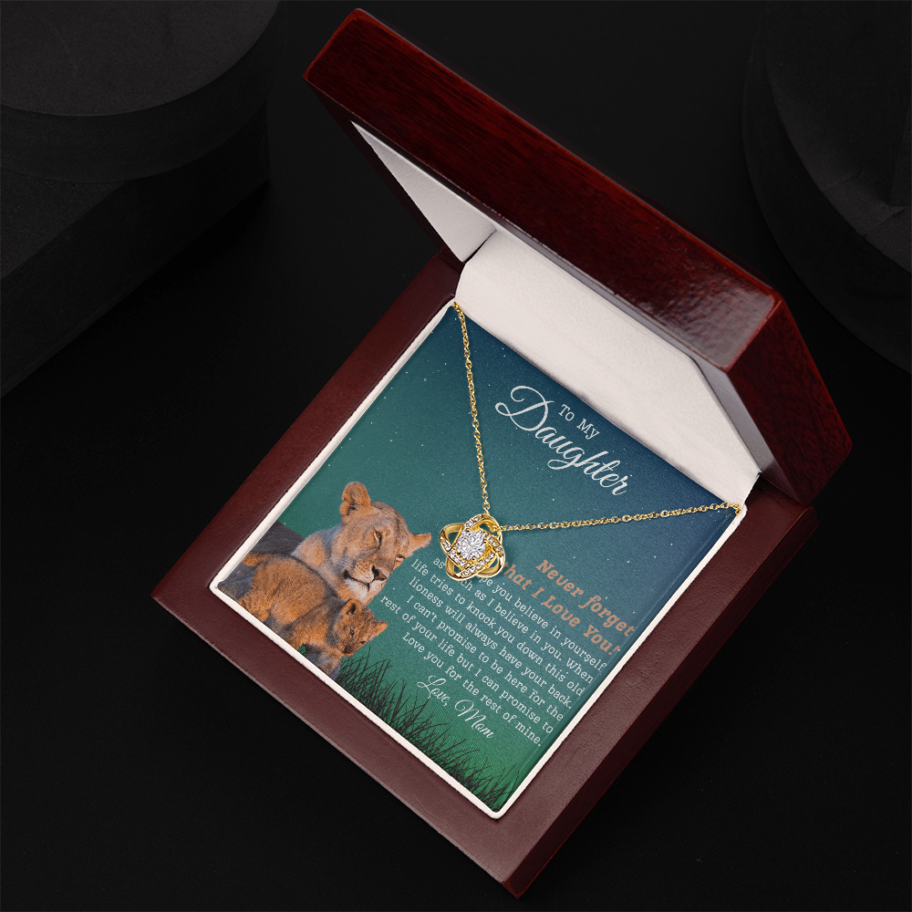 To My Daughter | Love Knot Necklace