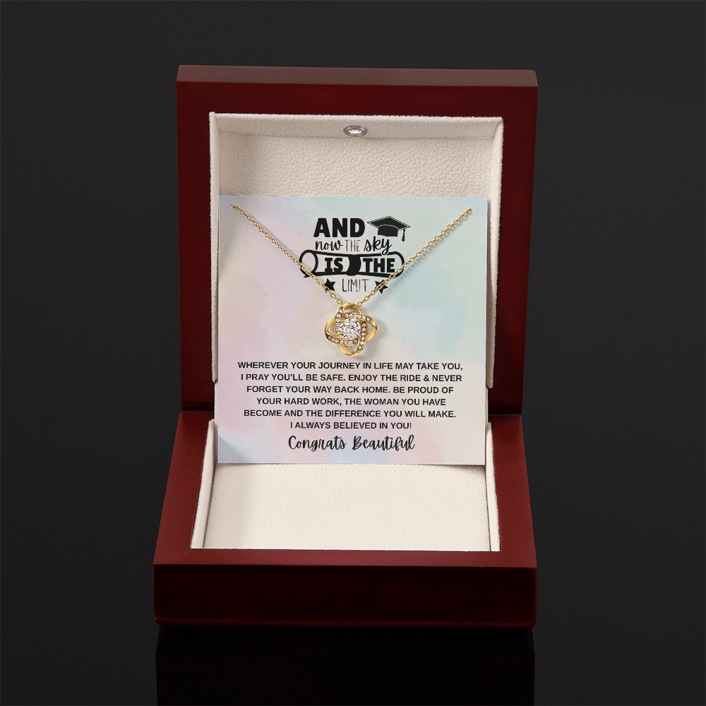 Sky is the Limit Graduation | Love Knot Necklace