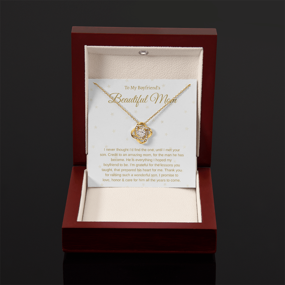 To My Boyfriend's Mom | Love Knot Necklace