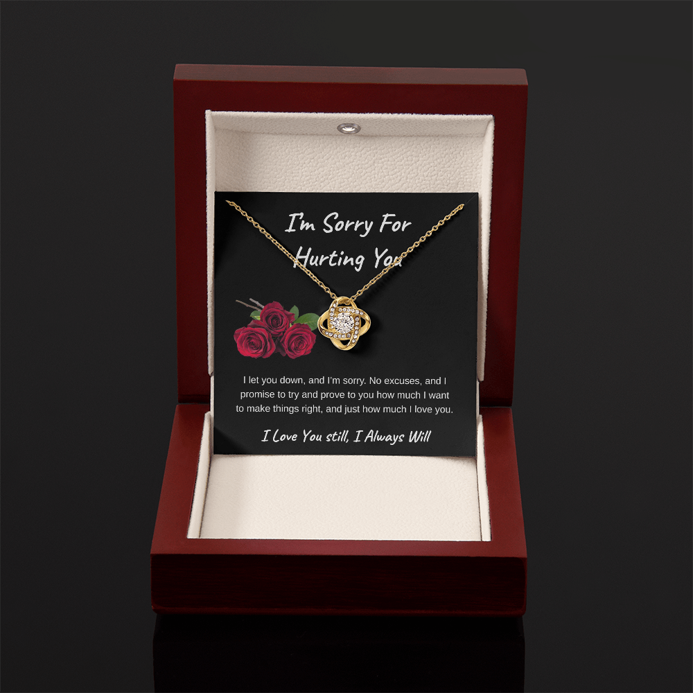 I'm Sorry For Hurting You | Love Knot Necklace