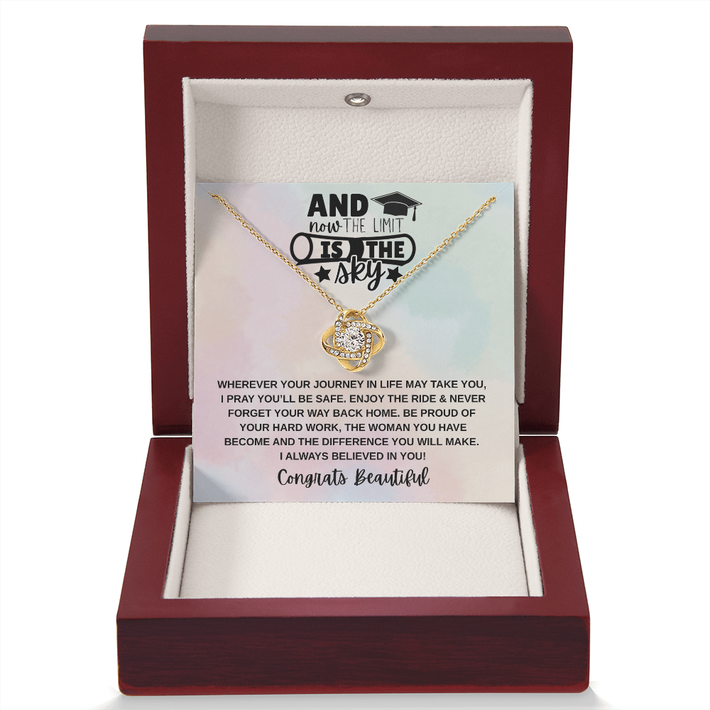 Limit is the Sky Graduation | Love Knot Necklace
