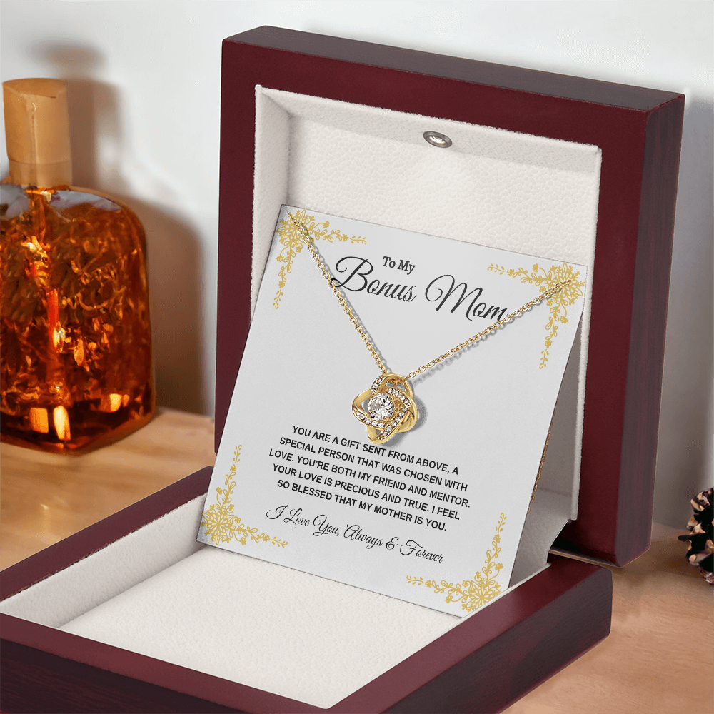 To My Bonus Mom | Love Knot Necklace