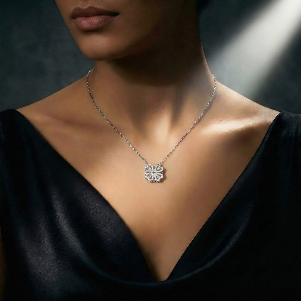 Congratulations (Daughter) Love Mom | Magnetic Hearts Necklace
