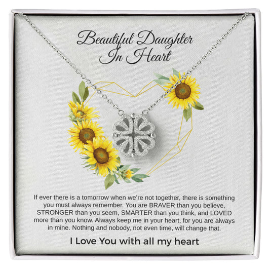 Beautiful Daughter In Heart | Magnetic Hearts Necklace