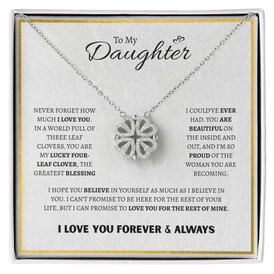 To My Daughter | Magnetic Hearts Necklace