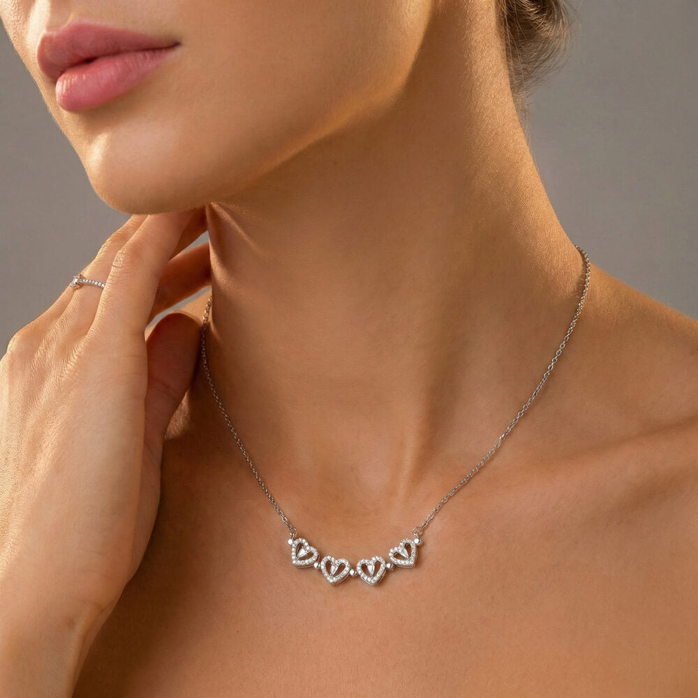 Congratulations (Daughter) Love Dad | Magnetic Hearts Necklace