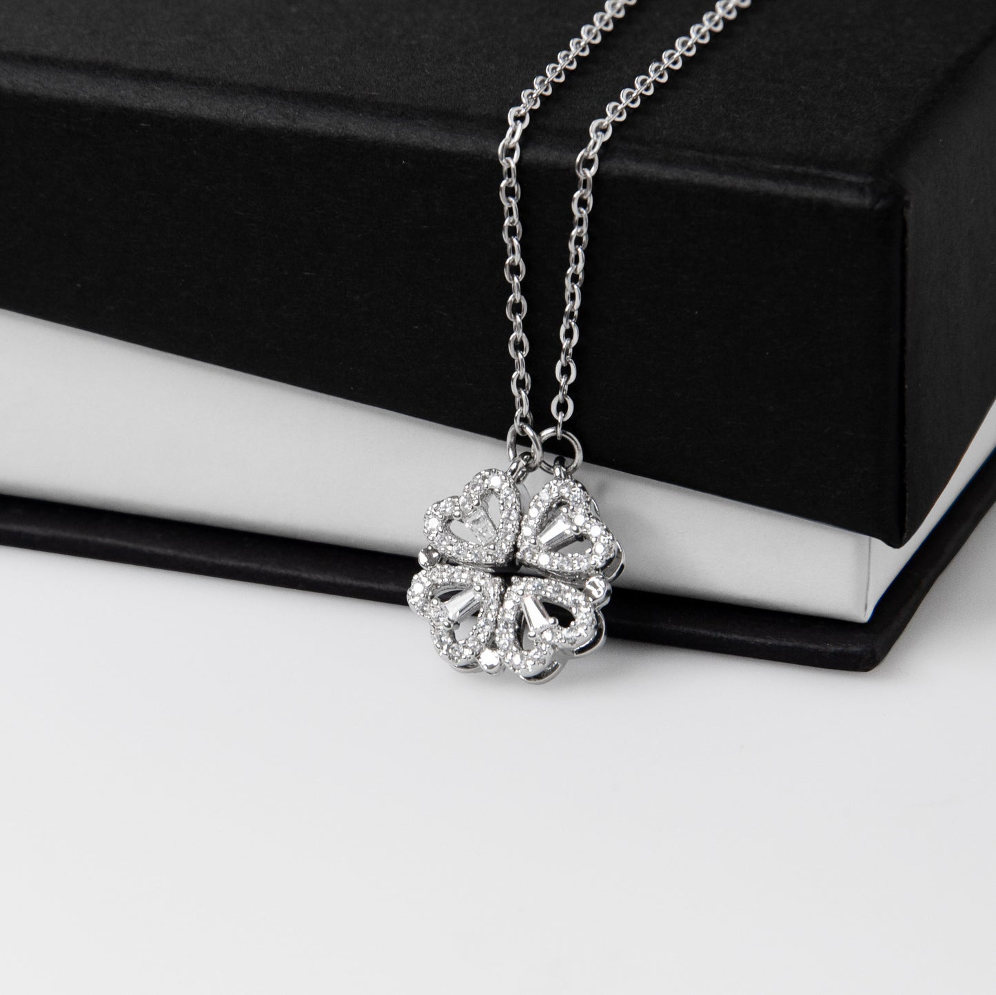 To a Beautiful Girl on Her Graduation Day | Magnetic Hearts Necklace