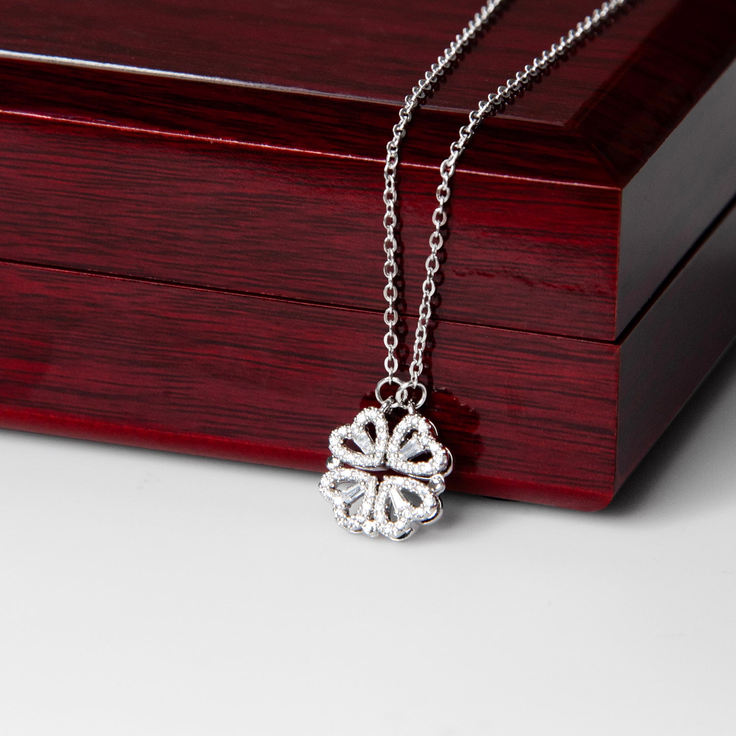Congratulations (Daughter) Love Dad | Magnetic Hearts Necklace