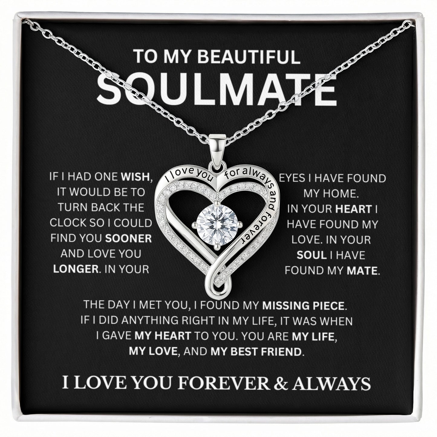 My Beautiful Soulmate | Love You Always Necklace