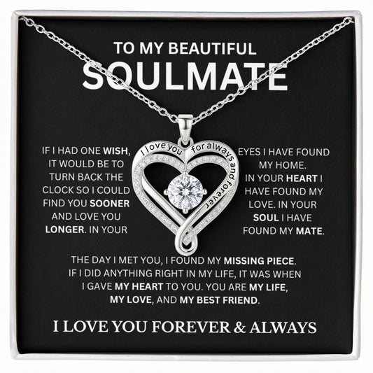 My Beautiful Soulmate | Love You Always Necklace