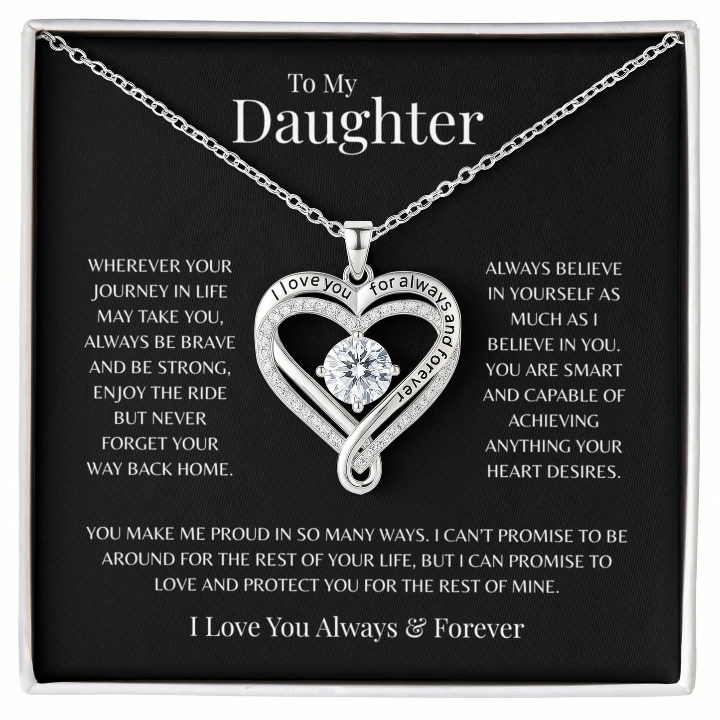 To My Daughter | Love You Always Necklace
