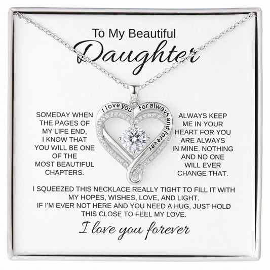 To My Beautiful Daughter | Love You Always Necklace