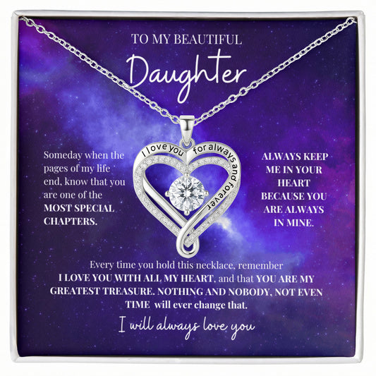 To My Beautiful Daughter | Love You Always Necklace
