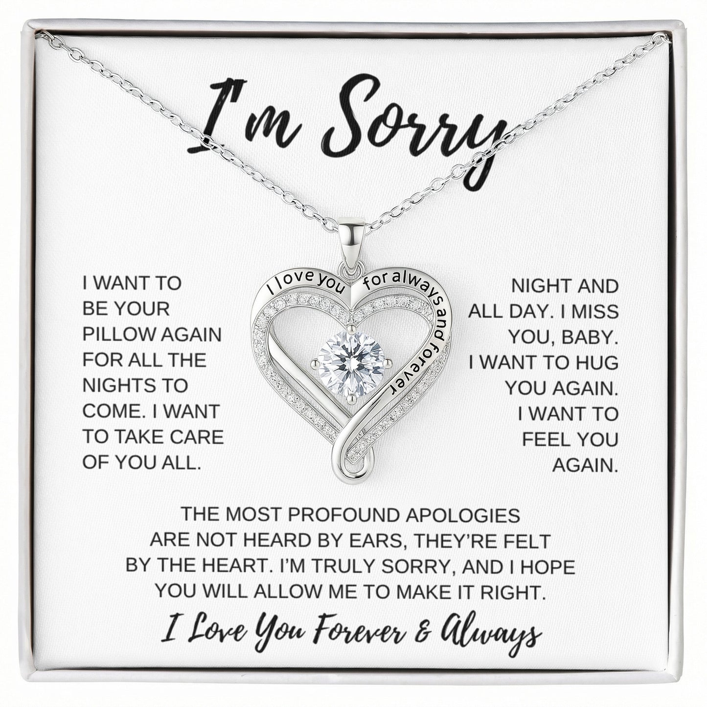 I'm Sorry | Love You Always Necklace