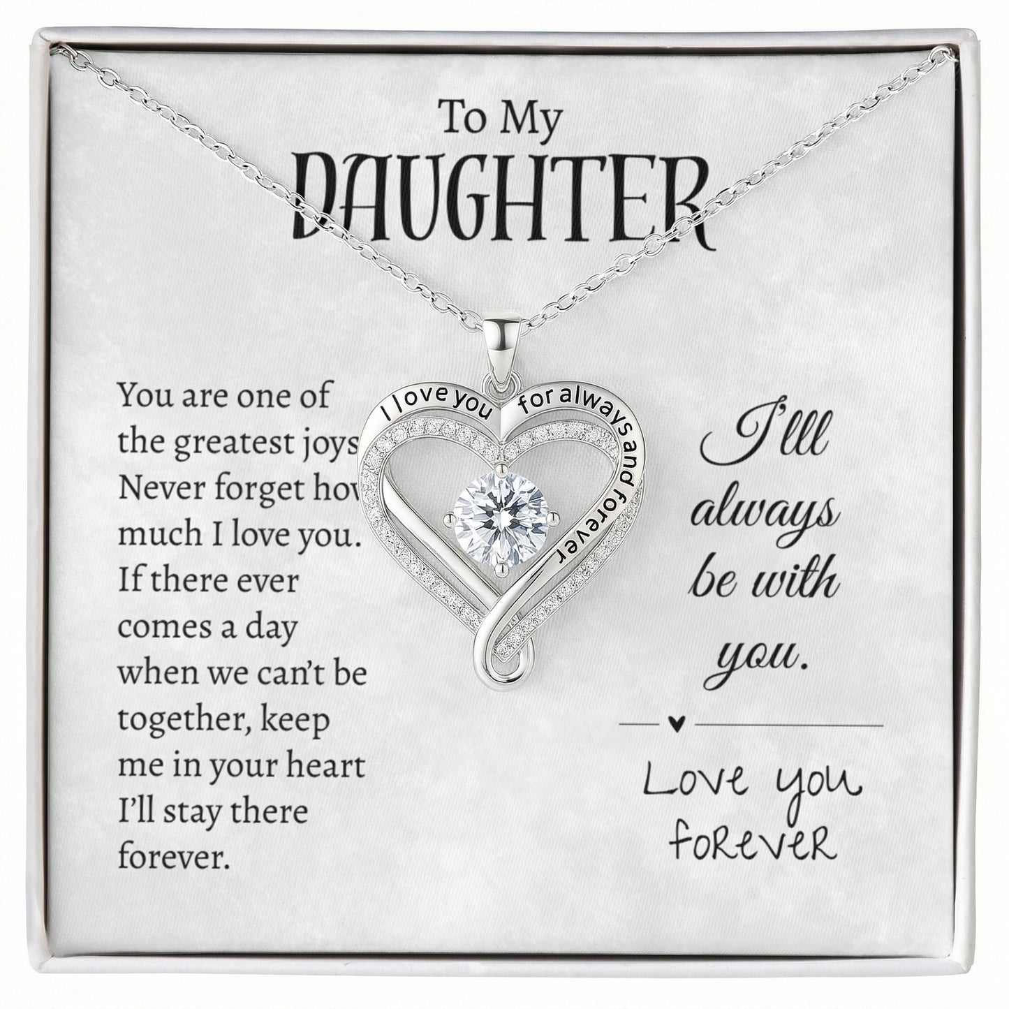 To My Daughter | Love You Always Necklace