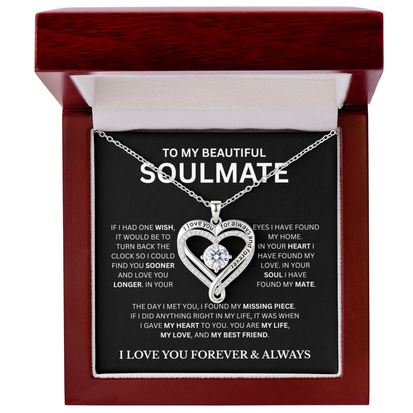 My Beautiful Soulmate | Love You Always Necklace
