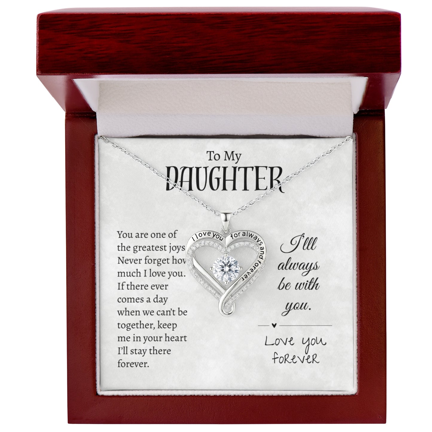 To My Daughter | Love You Always Necklace