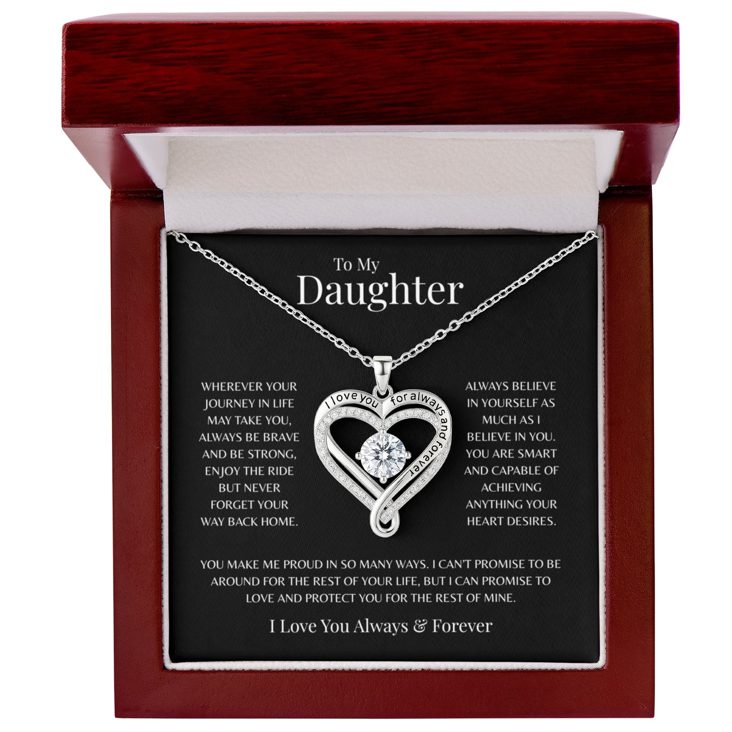 To My Daughter | Love You Always Necklace
