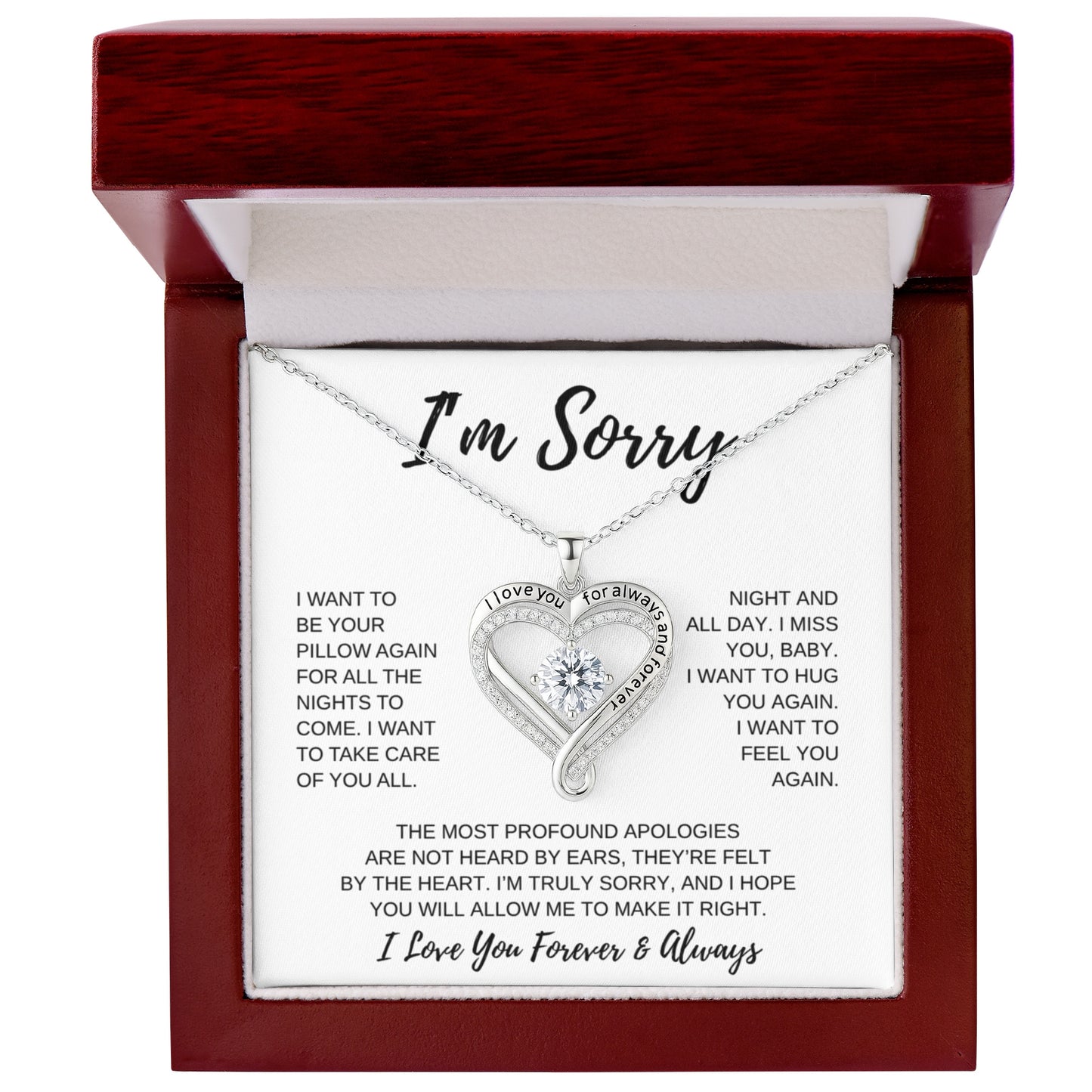 I'm Sorry | Love You Always Necklace