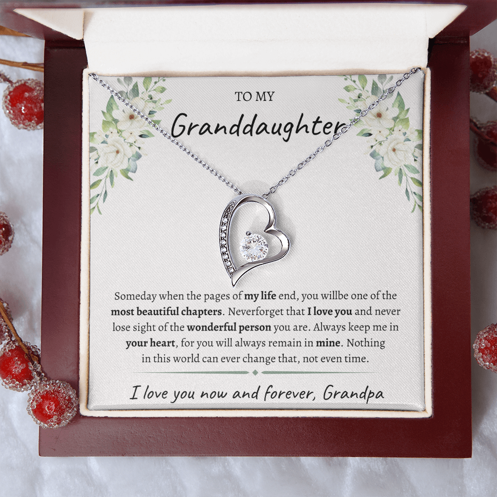 To My Granddaughter from Grandpa | Forever Love Necklace