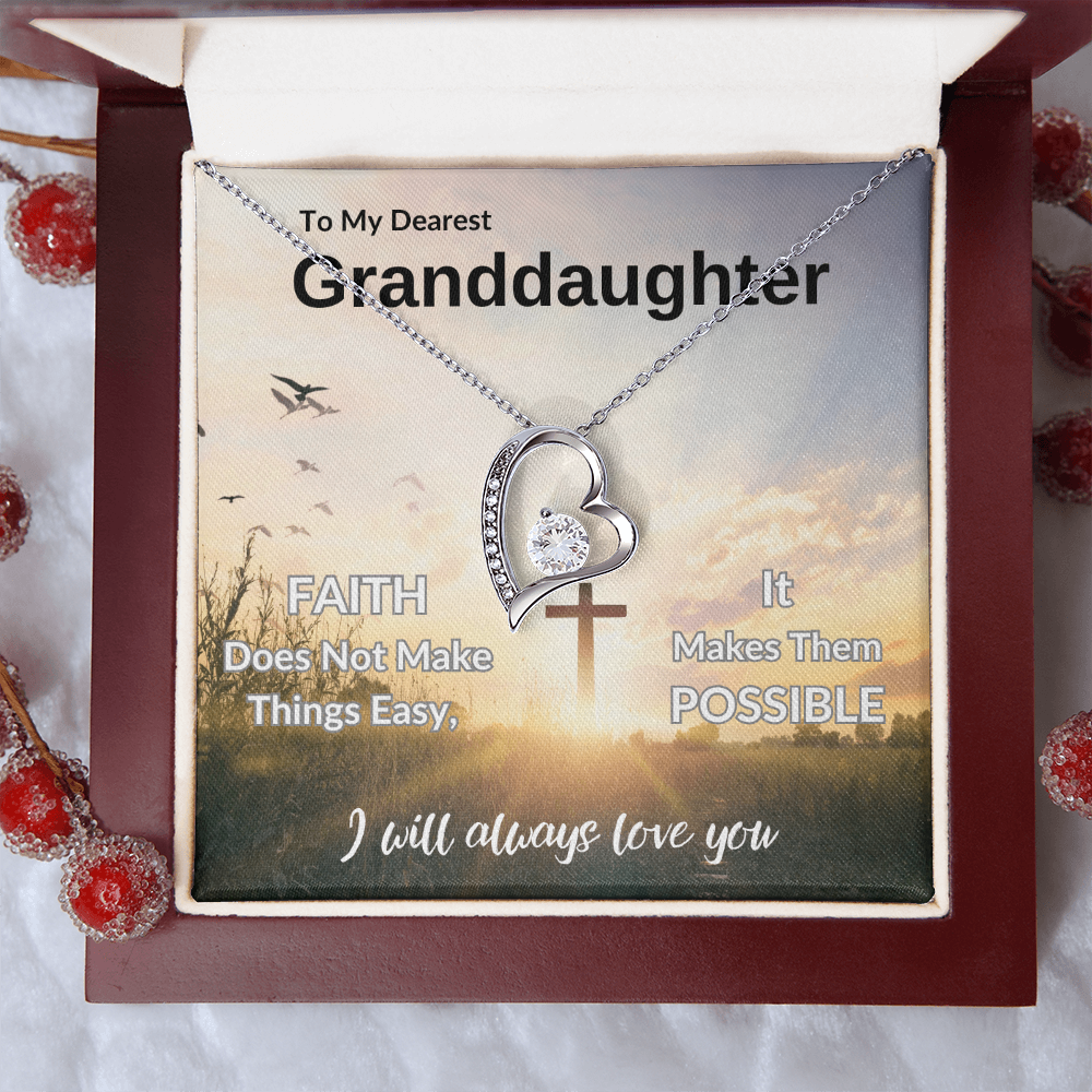 To My Dearest Granddaughter | Forever Love Necklace