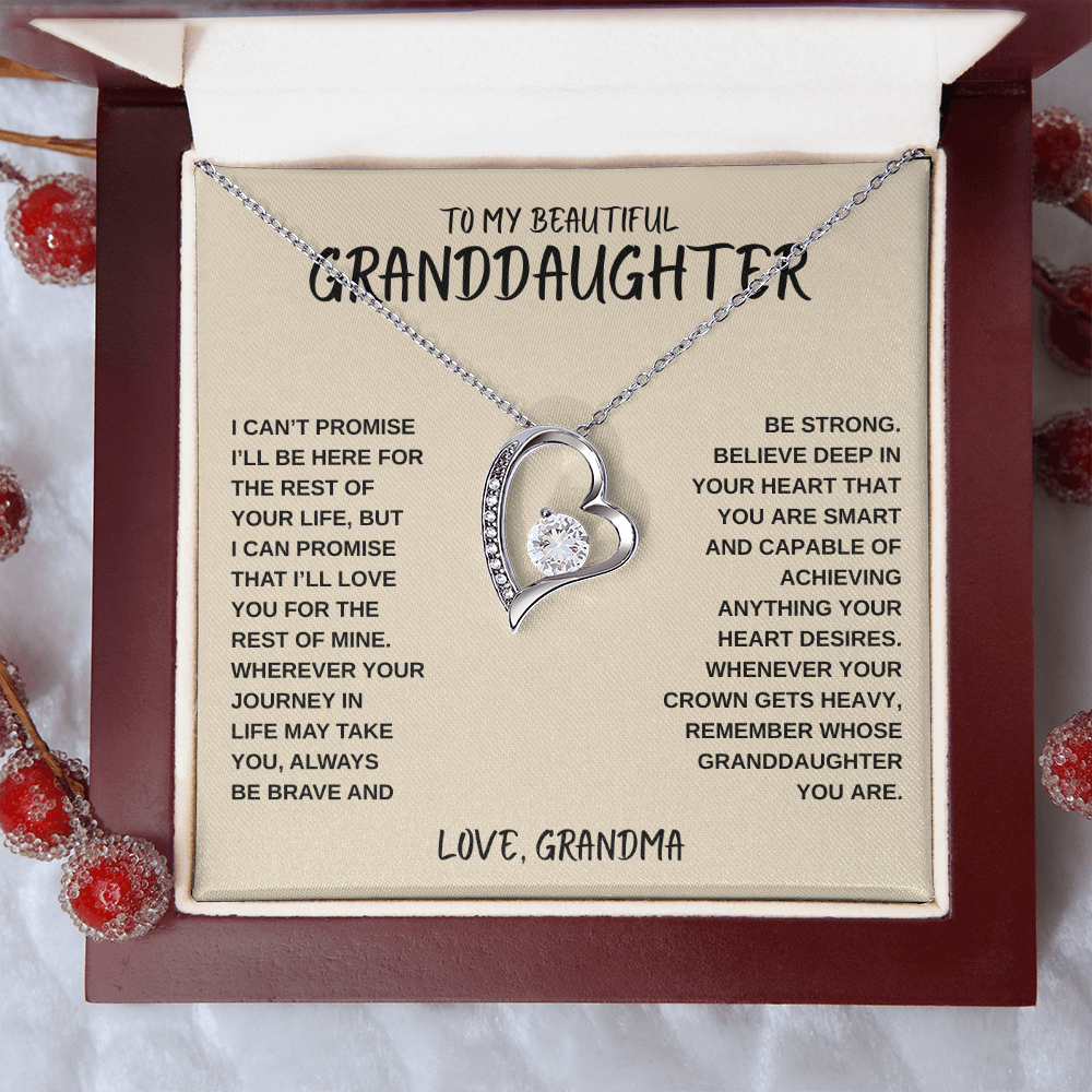 To My Beautiful Granddaughter | Forever Love Necklace