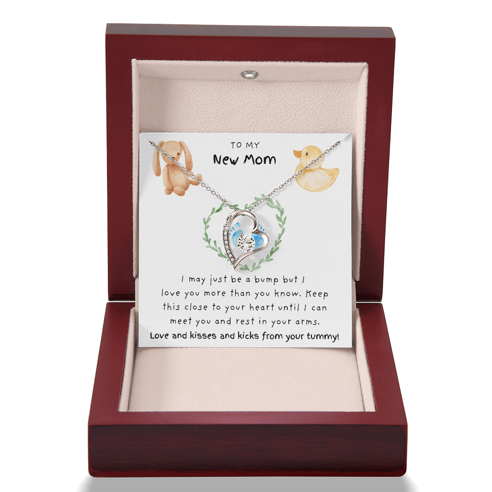 To My New Mom Blue | Forever Love Necklace