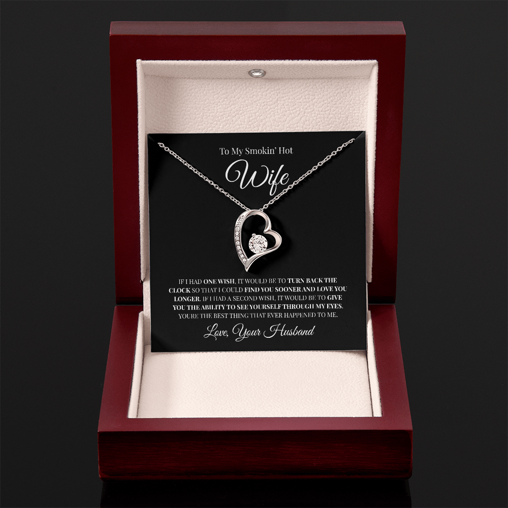 To My Smokin' Hot Wife | Forever Love Necklace