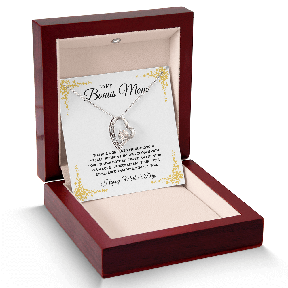 Bonus Mom Happy Mother's Day | Forever Love Necklace