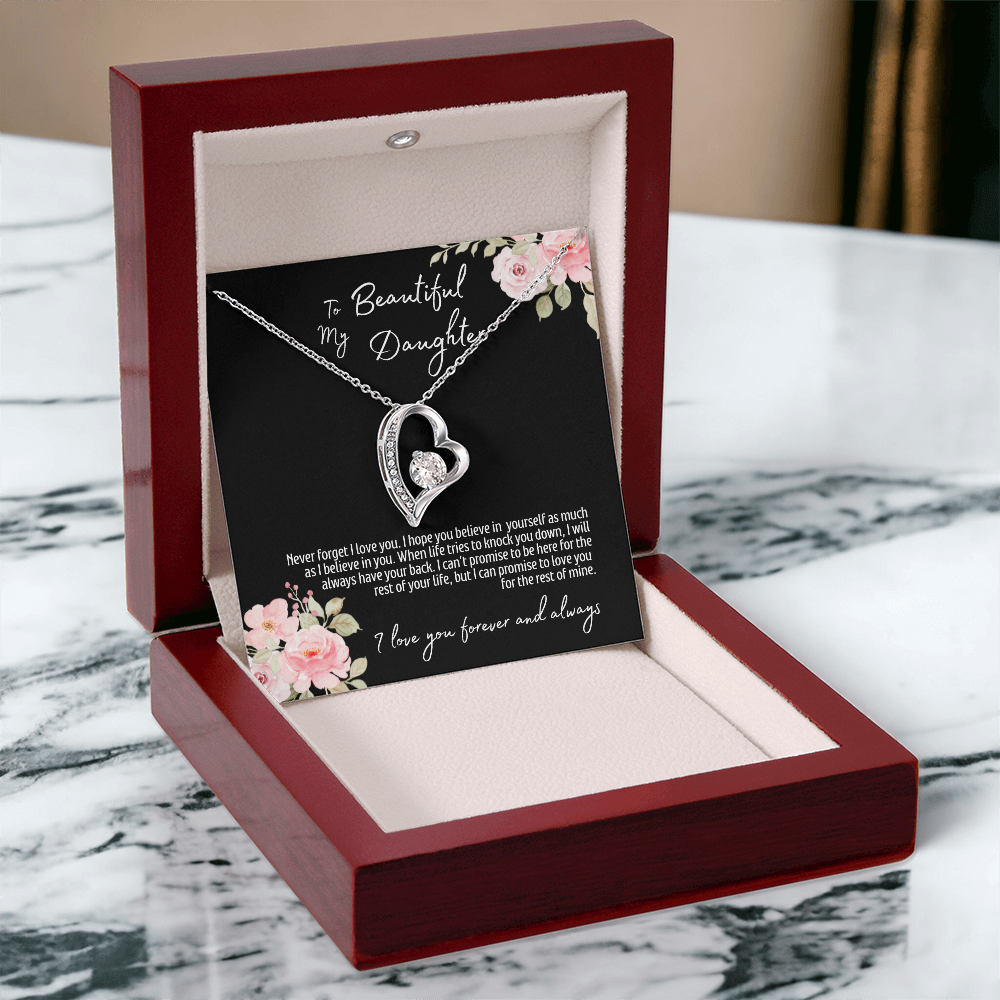 To My Beautiful Daughter | Forever Love Necklace