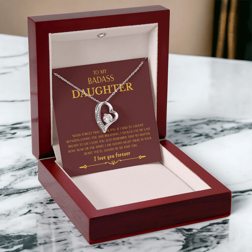 To My Badass Daughter | Forever Love Necklace