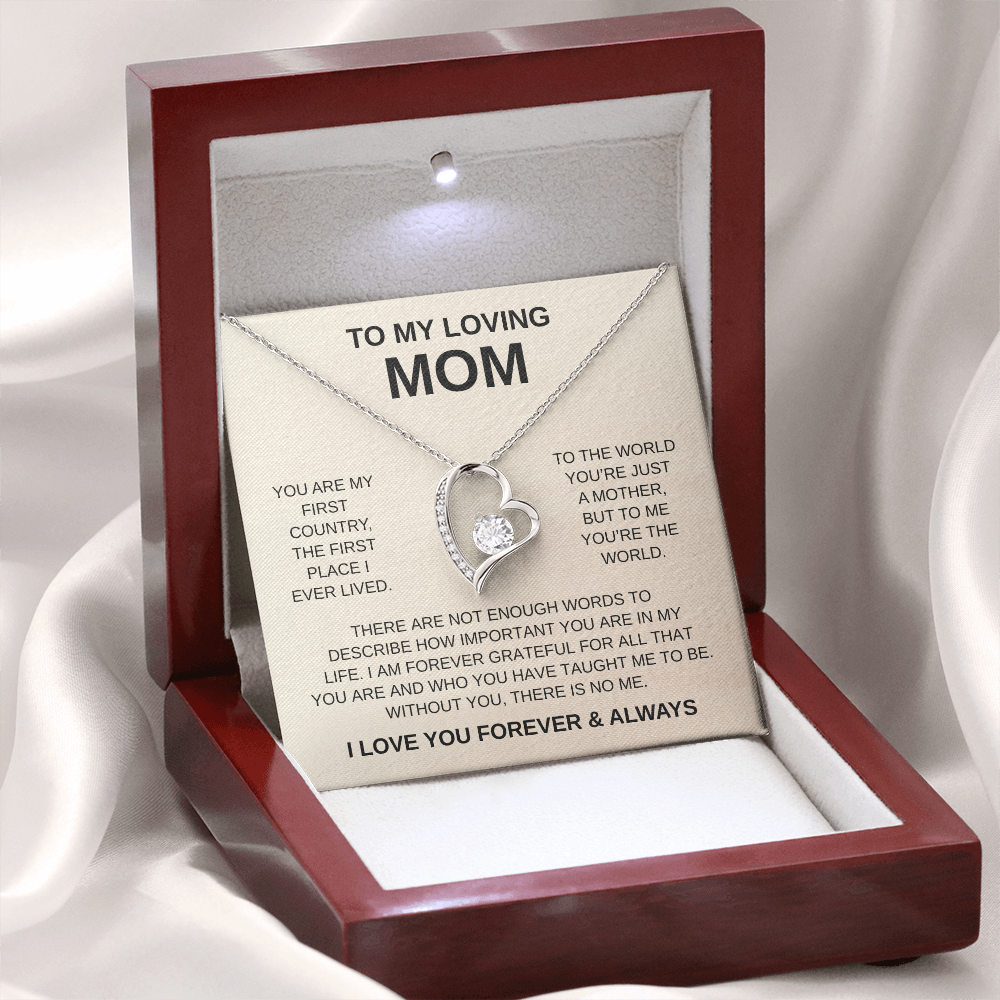 To My Loving Mom | Forever Love Necklace