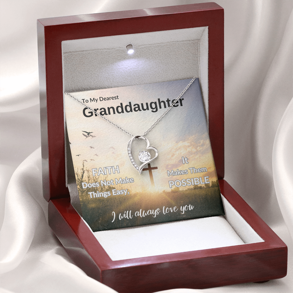 To My Dearest Granddaughter | Forever Love Necklace