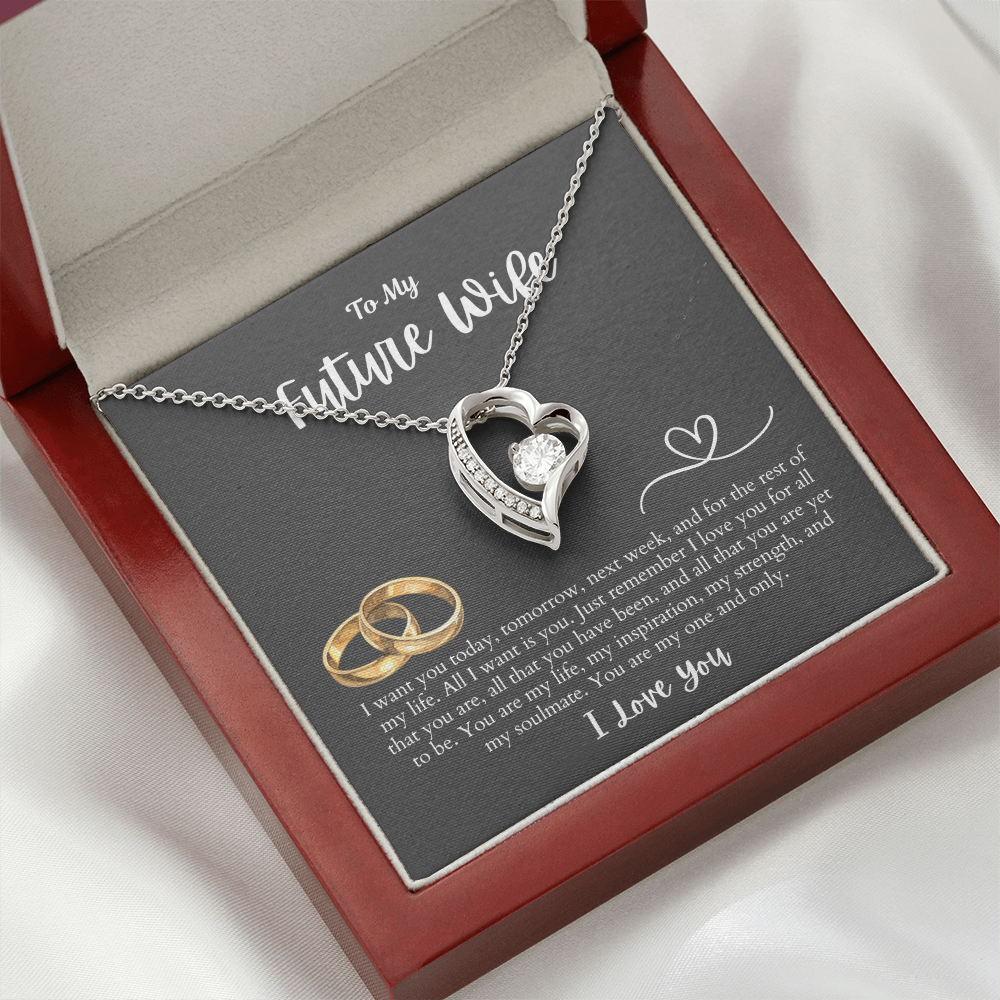 To My Future Wife All I want is You | Forever Love Necklace