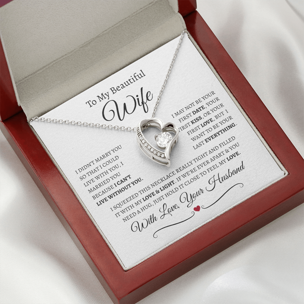 To My Beautiful Wife | Forever Love Necklace