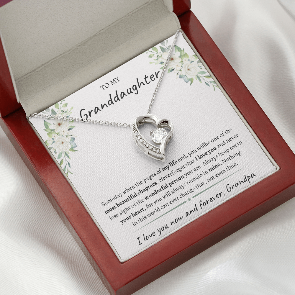 To My Granddaughter from Grandpa | Forever Love Necklace