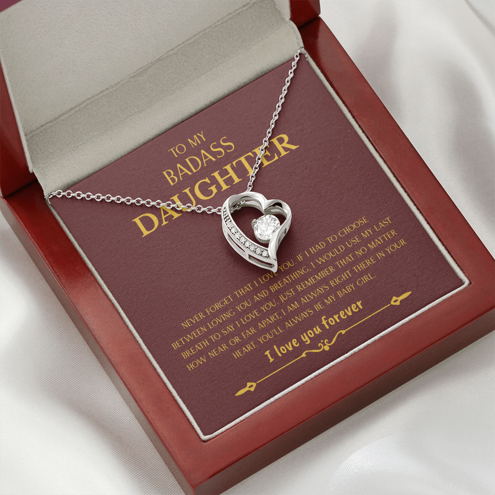 To My Badass Daughter | Forever Love Necklace