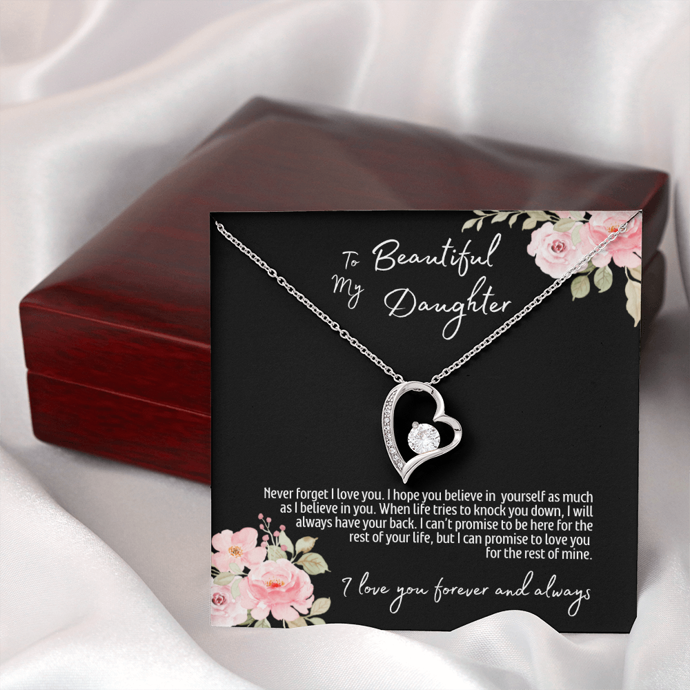 To My Beautiful Daughter | Forever Love Necklace