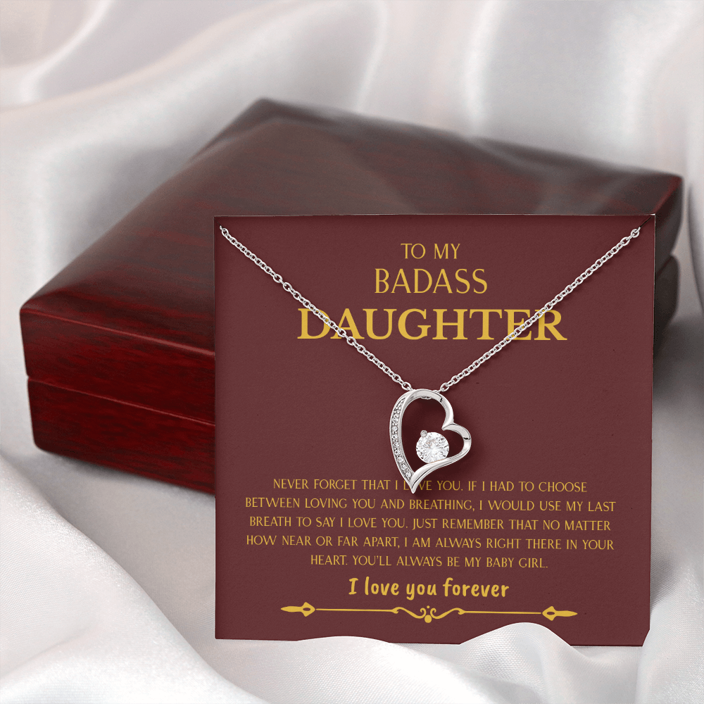 To My Badass Daughter | Forever Love Necklace