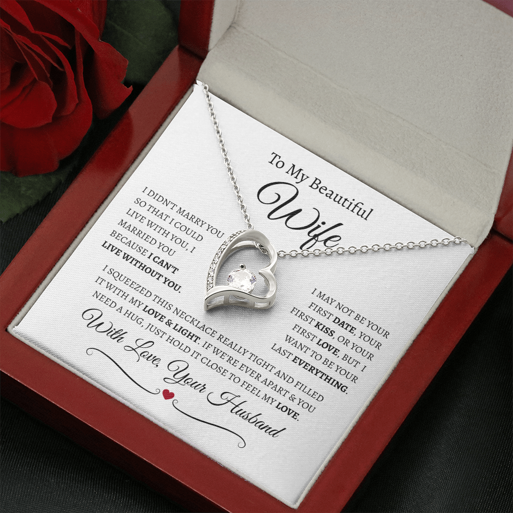To My Beautiful Wife | Forever Love Necklace