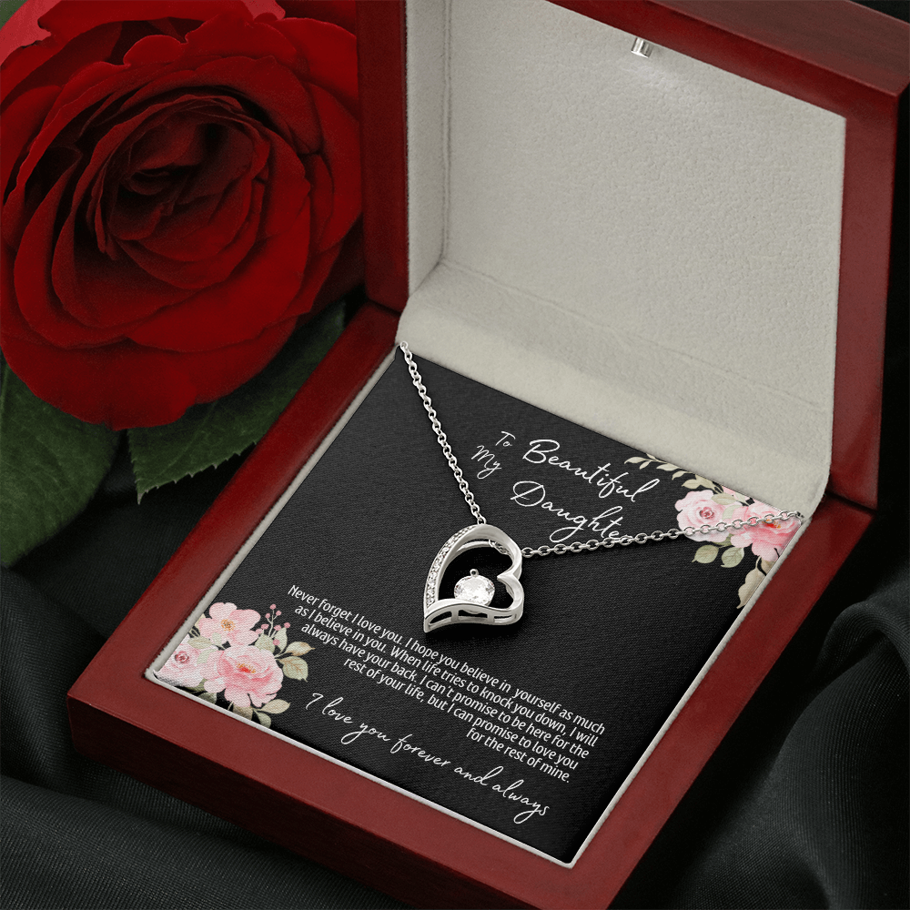 To My Beautiful Daughter | Forever Love Necklace