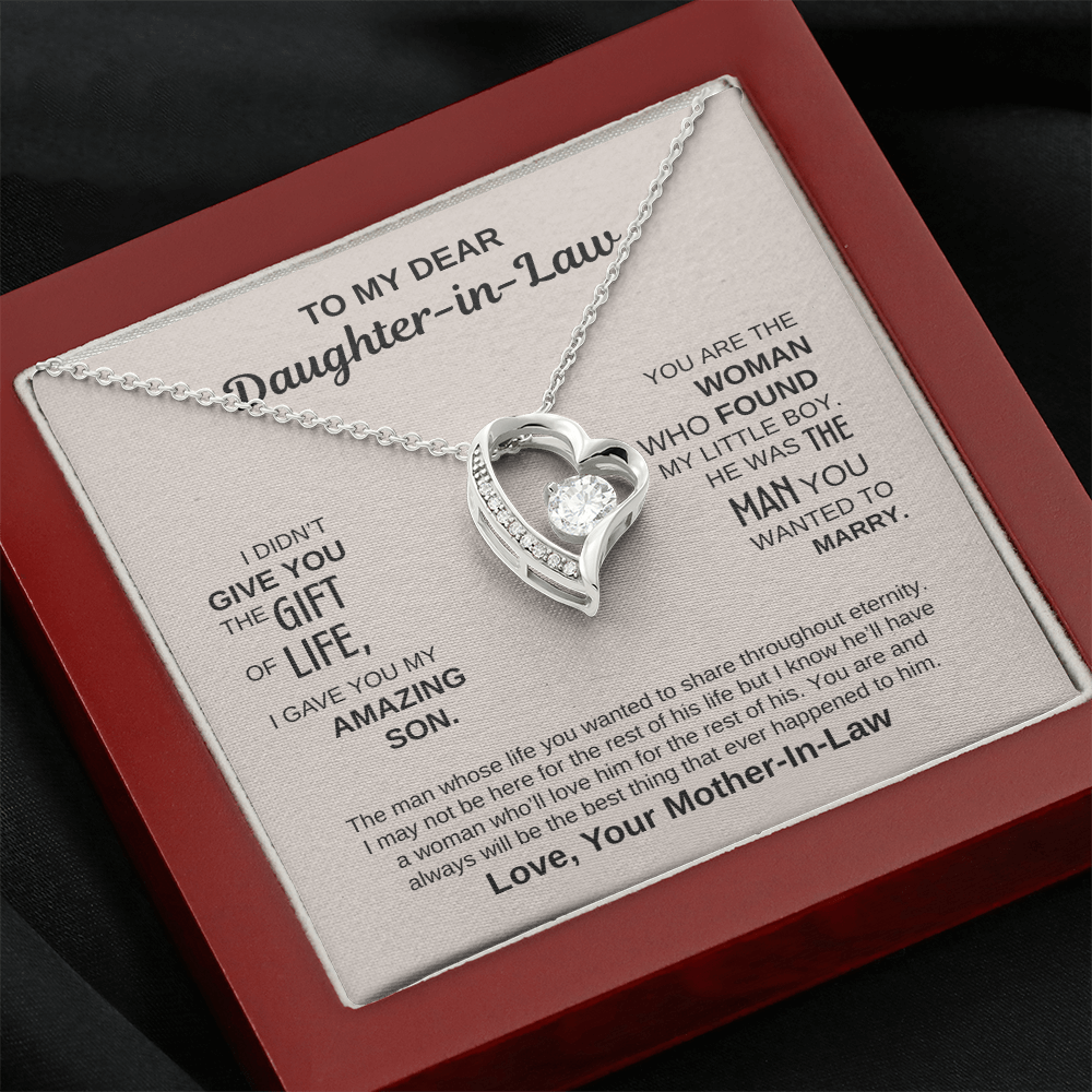 To My Dear Daughter-In-Law | Forever Love Necklace