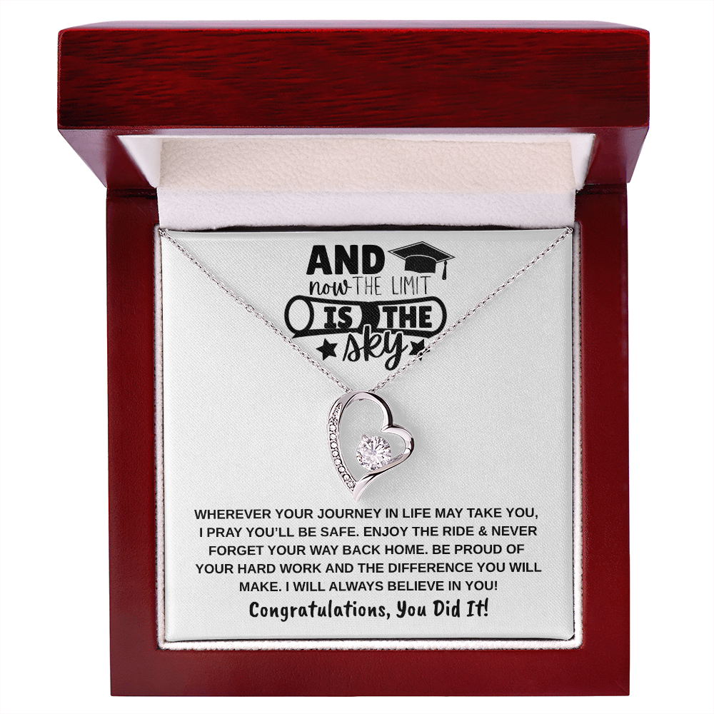 The Limit Is the Sky Graduation | Forever Love Necklace